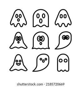 ghost icon or logo isolated sign symbol vector illustration - Collection of high quality black style vector icons
