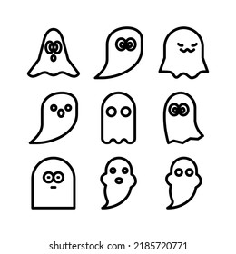 ghost icon or logo isolated sign symbol vector illustration - Collection of high quality black style vector icons
