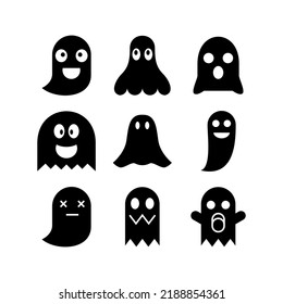 ghost icon or logo isolated sign symbol vector illustration - high quality black style vector icons
