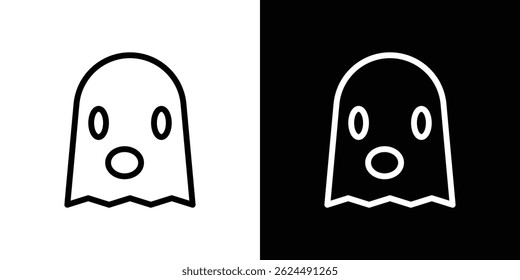Ícone Ghost. Vetor de tipo de logotipo definido