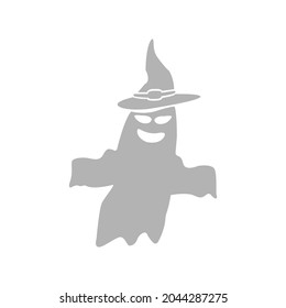 ghost icon on a white background, vector illustration