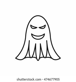 Ghost icon in outline style on a white background