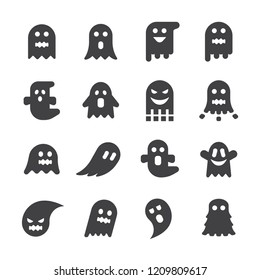 ghost icon set/Flat icon set design ,Out line vector icon set for design.