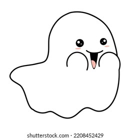 Ghost icon Simple flat style design icon