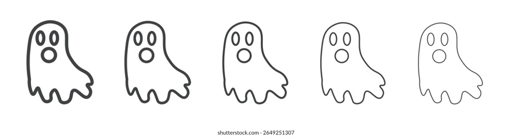 ícone fantasma símbolo de coleção de ilustração simples