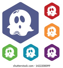 Ghost icon. Simple illustration of ghost vector icon for web