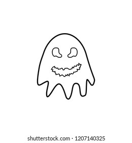 Ghost icon. Simple outline vector of autumn set for UI and UX, website or mobile application