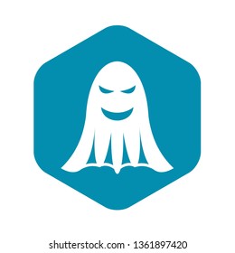 Ghost icon in simple style isolated on white background. Entertainment symbol