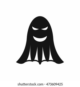 Ghost icon in simple style isolated on white background. Entertainment symbol