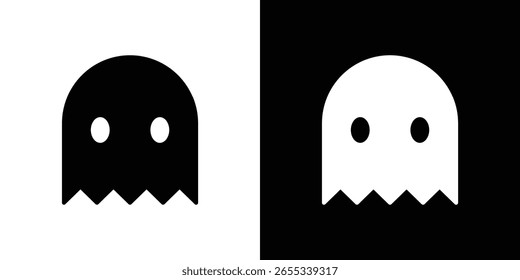 Colección de símbolo de icono fantasma. Vector plano ilustración de stock.