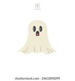 Ghost Icon symbol vector illustration isolated on white background