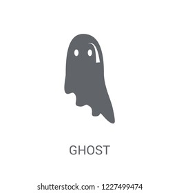 Ghost icon. Trendy Ghost logo concept on white background from Fairy Tale collection. Suitable for use on web apps, mobile apps and print media.