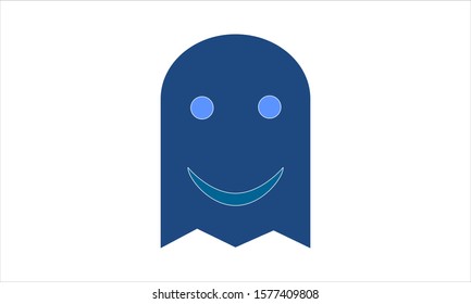Ghost icon vector illustration flat style simple image