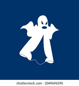Ghost icon vector illustration logo design template.