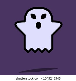 Ghost Icon Vector Illustration Scary Baby Stock Vector (Royalty Free ...