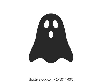 Ghost icon. Ghost vector illustration.  Spooky ghost halloween icon. 