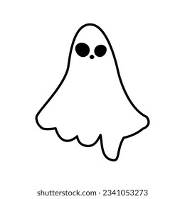 Ghost icon vector. Phantom illustration sign. Specter symbol. Halloween logo. Spirit mark.
