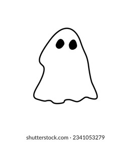 Ghost icon vector. Phantom illustration sign. Specter symbol. Halloween logo. Spirit mark.