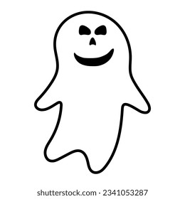 Ghost icon vector. Phantom illustration sign. Specter symbol. Halloween logo. Spirit mark.