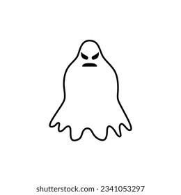 Ghost icon vector. Phantom illustration sign. Specter symbol. Halloween logo. Spirit mark.