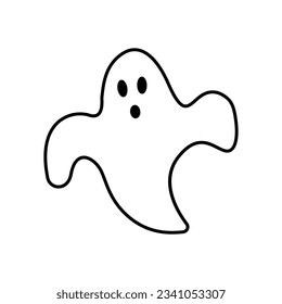 Ghost icon vector. Phantom illustration sign. Specter symbol. Halloween logo. Spirit mark.