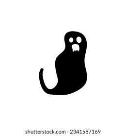 Ghost icon vector. Phantom illustration sign. Specter symbol. Halloween logo. Spirit mark.