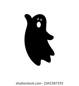 Vector de icono fantasma. Signo de ilustración fantasma. Símbolo de espectador. Logo de Halloween. Marca espiritual.