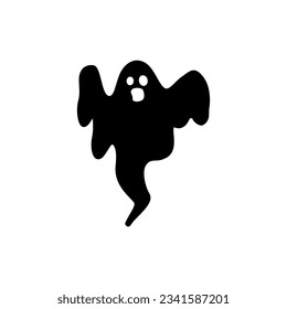 Vector de icono fantasma. Signo de ilustración fantasma. Símbolo de espectador. Logo de Halloween. Marca espiritual.