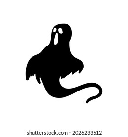 Juego de vectores de iconos fantasma. Colección de signos de ilustración de Halloween.  Símbolo de terror o logotipo.