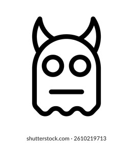 Ghost Icon Vector Symbol Design Illustration
