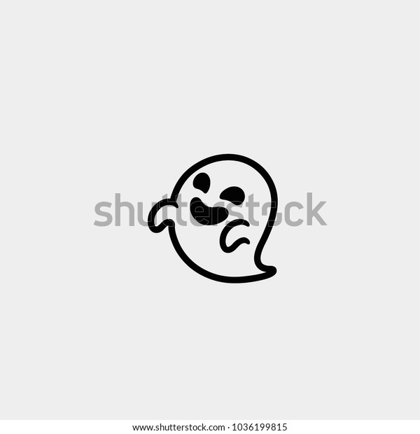 Ghost Icon Vector Ghost Icon Ghost Stock Vector Royalty Free 1036199815