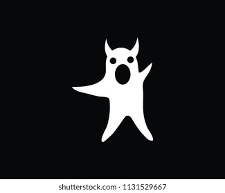 Ghost icons Vector illustration of flat design characters