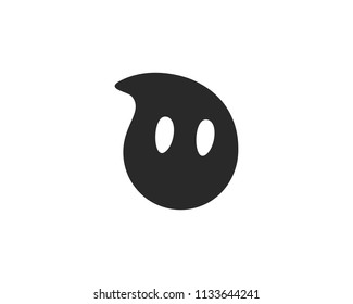 Ghost ilustration vector template