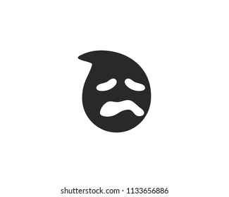 Ghost ilustration vector template