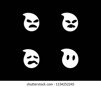 Ghost ilustration vector template