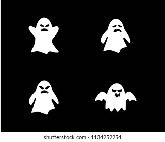 Ghost ilustration vector template