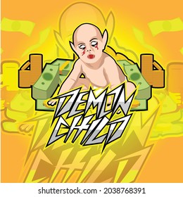 Logo de Esport Demon Child Gosh de indonesia