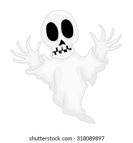 ghost isolated illustration on white background