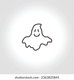 ghost isolated line icon. ghost icon