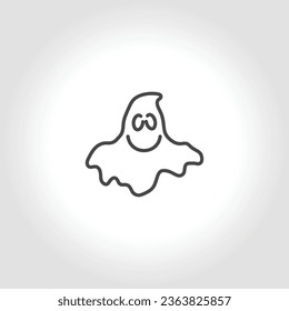 ghost isolated line icon. ghost icon