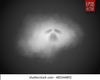 Ghost isolated on transparent background. Vector illustration.