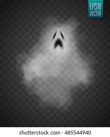 Ghost isolated on transparent background. Vector illustration.