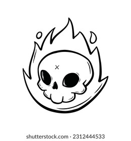 ghost isolated white background suitable for the logo
