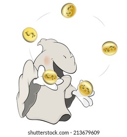Ghost the juggler cartoon 