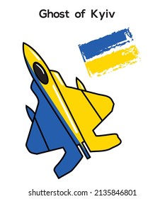 Ghost Kyiv  Ukrainian Air Force  Vector File