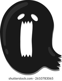 Ghost Letter Vector Element Alphabet Q