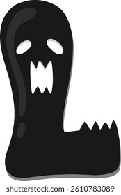 Ghost Letter Vector Element Alphabet L