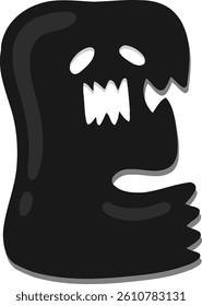 Ghost Letter Vector Element Alphabet E