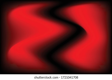 ondas de color rojo como fantasma sobre fondo negro
