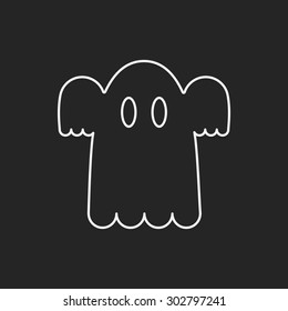 ghost line icon